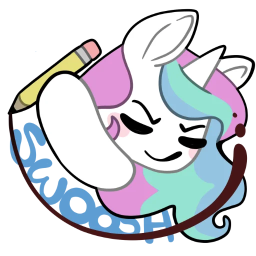 Эмодзи Derp Celestia