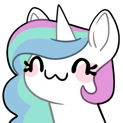 Эмодзи Derp Celestia