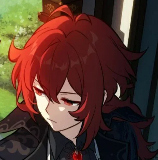 Эмодзи Diluc and Zhongli