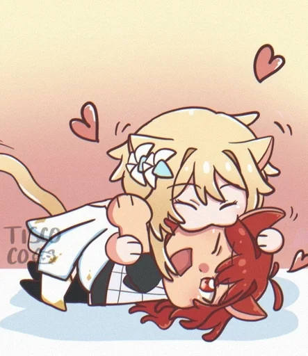 Эмодзи Diluc and Lumin