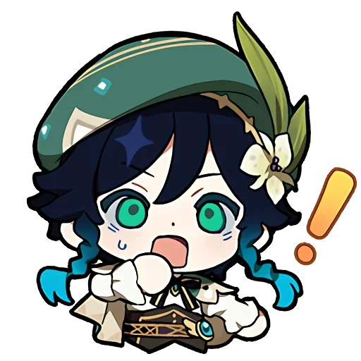 Эмодзи Genshin impact stickers chat