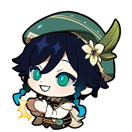 Эмодзи Genshin impact stickers chat