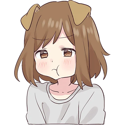 Эмодзи Собачка тян