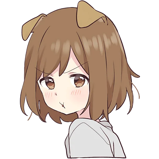 Эмодзи Собачка тян