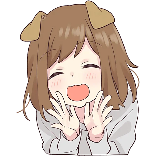 Эмодзи Собачка тян