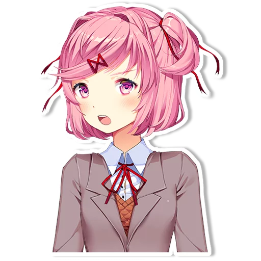 Эмодзи DDLC Natsuki