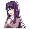 Эмодзи DDLC Yuri