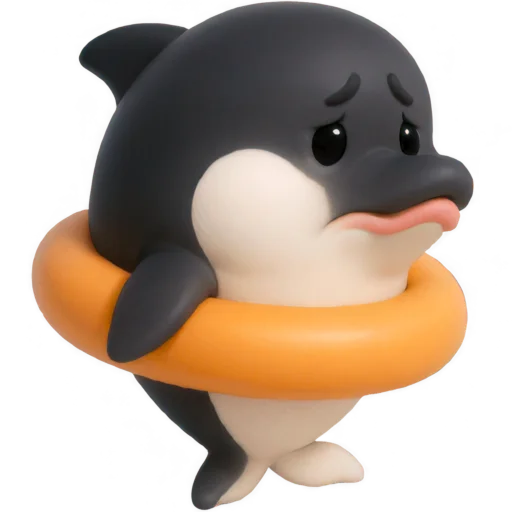 Эмодзи Милый дельфин