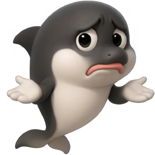 Эмодзи Милый дельфин