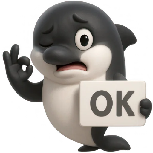 Эмодзи Милый дельфин