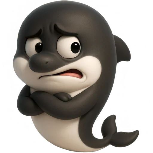 Эмодзи Милый дельфин