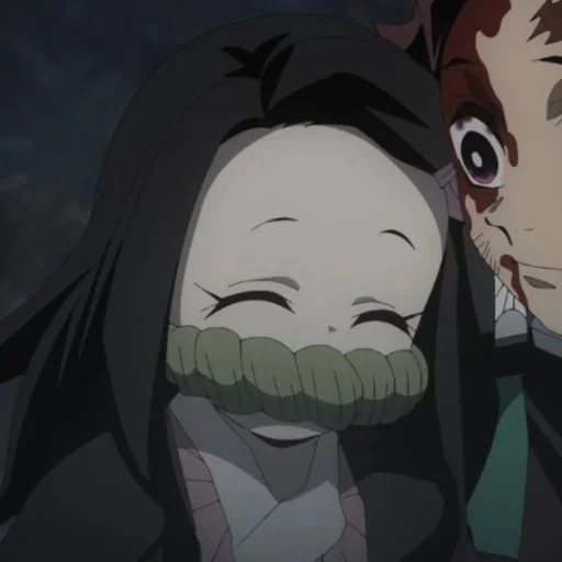 Эмодзи ♡ Мини Незуко ♡