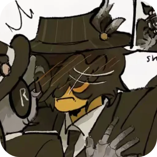 Эмодзи Double Fedora