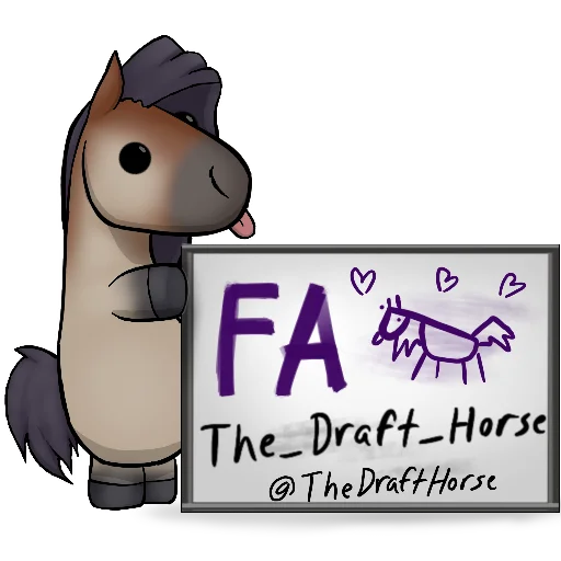 Эмодзи Draft Horse Plushie