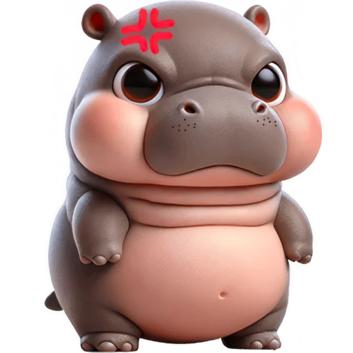 Эмодзи Парный бегемотик