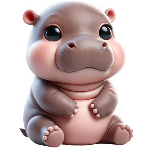 Эмодзи Парный бегемотик