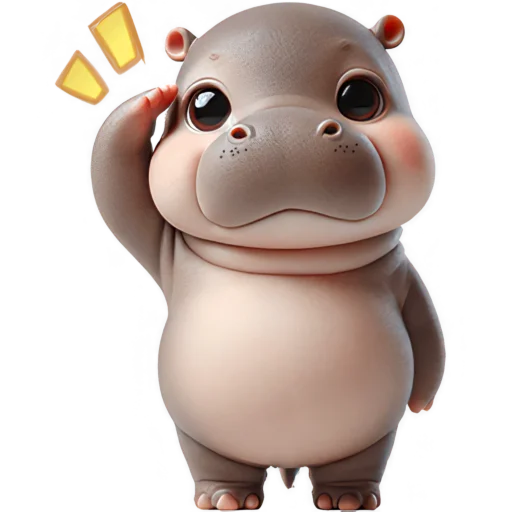 Эмодзи Парный бегемотик