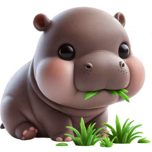 Эмодзи Парный бегемотик