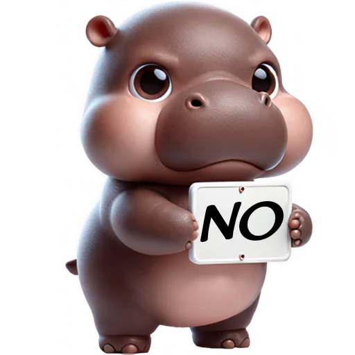 Эмодзи Парный бегемотик