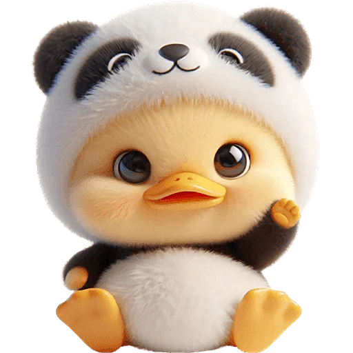 Эмодзи Панда утка