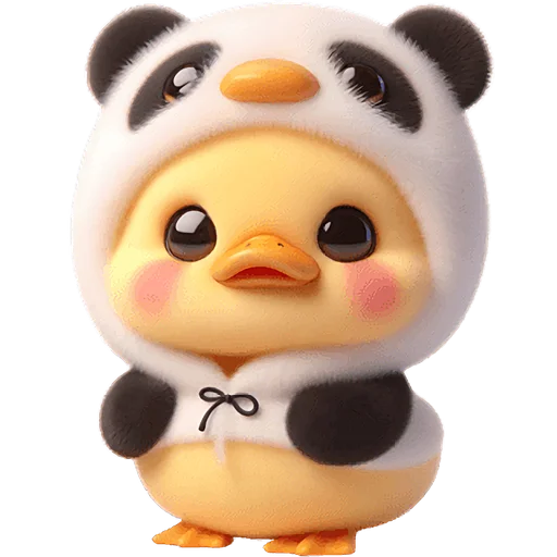 Эмодзи Панда утка