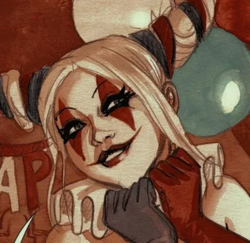 Эмодзи Джокер и Харли Квин