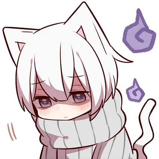 Эмодзи Усталый котенок