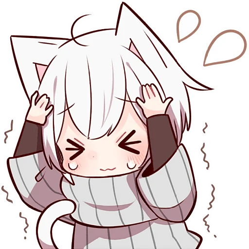 Эмодзи Усталый котенок