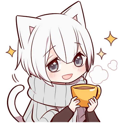 Эмодзи Усталый котенок