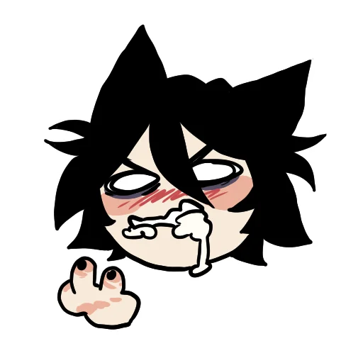 Эмодзи Edgy catboy