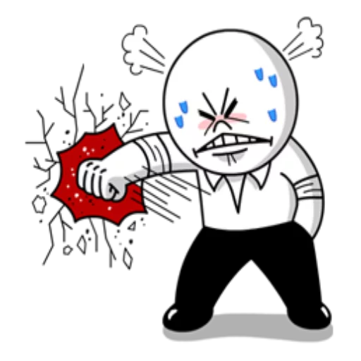 Эмодзи Edition Mad Angry Line
