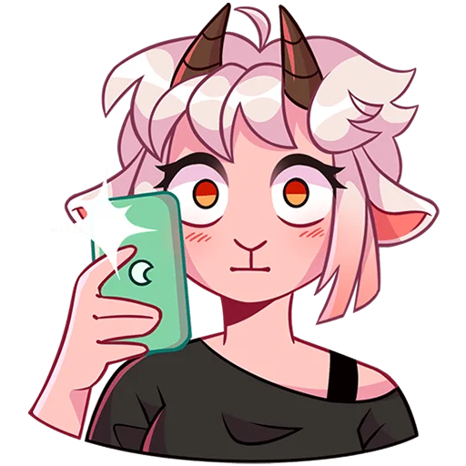 Эмодзи Эйко без надписей