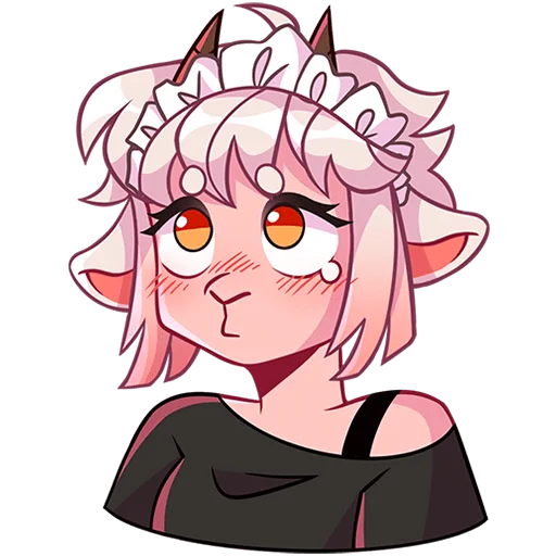 Эмодзи Эйко без надписей