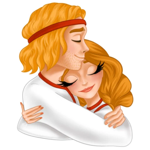 Эмодзи Елисей и Василиса ❤️