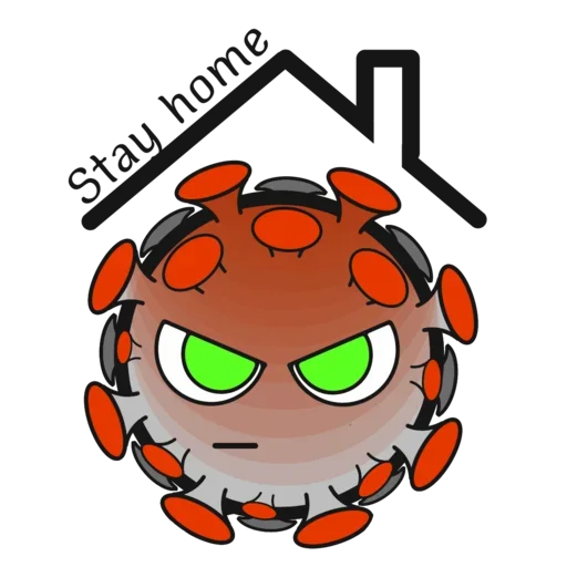 Эмодзи Злая Коронавирусная бактерия