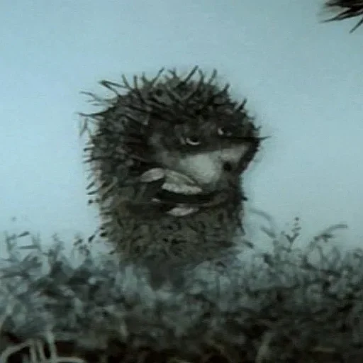 Эмодзи Ёжик в тумане