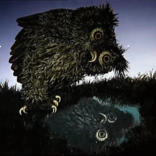 Эмодзи Ёжик в тумане