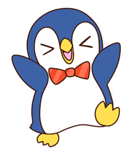 Эмодзи Fashionable penguin