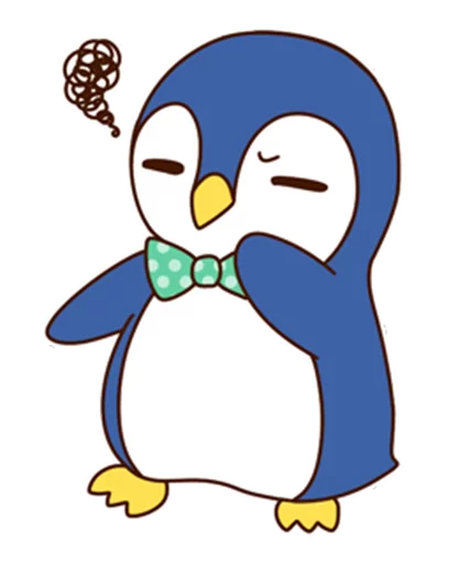 Эмодзи Fashionable penguin