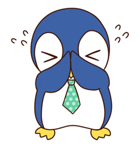 Эмодзи Fashionable penguin