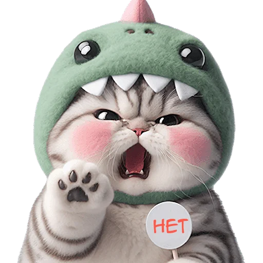 Эмодзи Дино котики