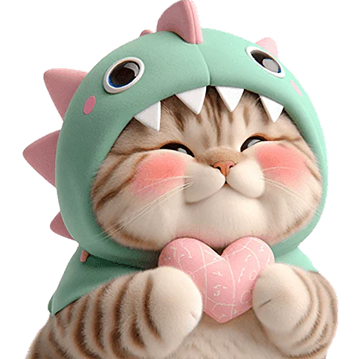 Эмодзи Дино котики