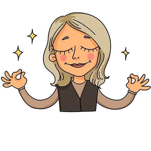 Эмодзи Женский стендап Без Текста