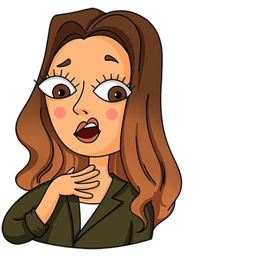 Эмодзи Женский стендап Без Текста