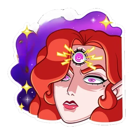 Эмодзи Огненная Лавиния без надписей