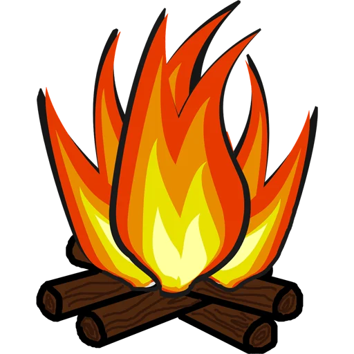 Эмодзи Fire and Flames