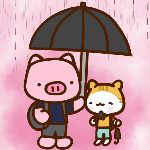 Эмодзи Meow家族及月巴豬仔