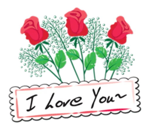 Эмодзи Flowers and greeting card