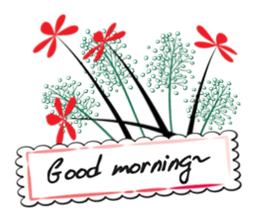 Эмодзи Flowers and greeting card