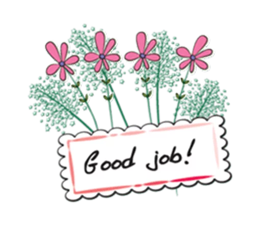 Эмодзи Flowers and greeting card